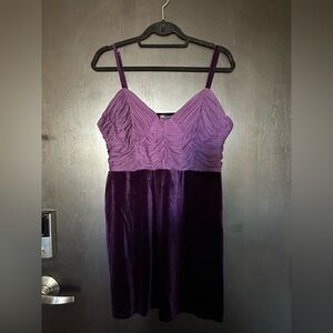 ASOS Purple Velvet Cocktail Dress